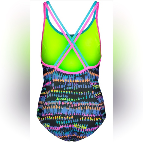 NWT Girls Under Armour Girls' One Piece Swimsuit Size 16 - Picture 2 of 5
